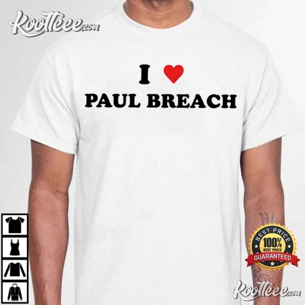 I Heart Paul Breach Customized Text T-Shirt