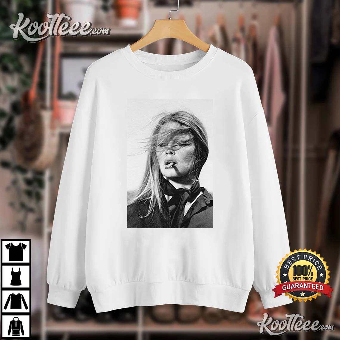 高額売筋】 Brigitte Bardot print Tshirt
