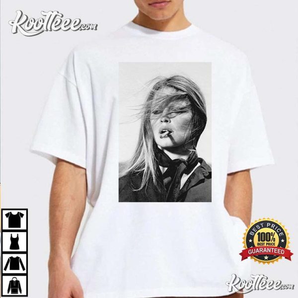 Iconic Brigitte Bardot Graphic T-Shirt