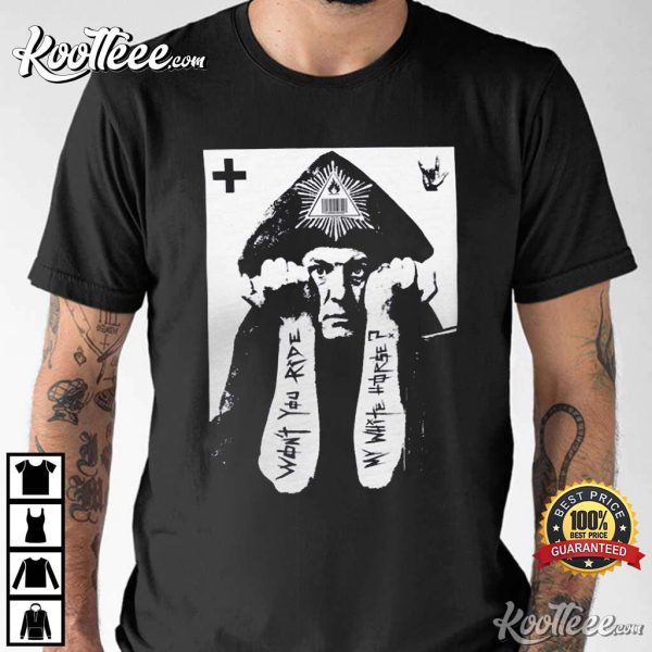 Aleister Crowley Electric Guitar Gothic Ozzy T-Shirt