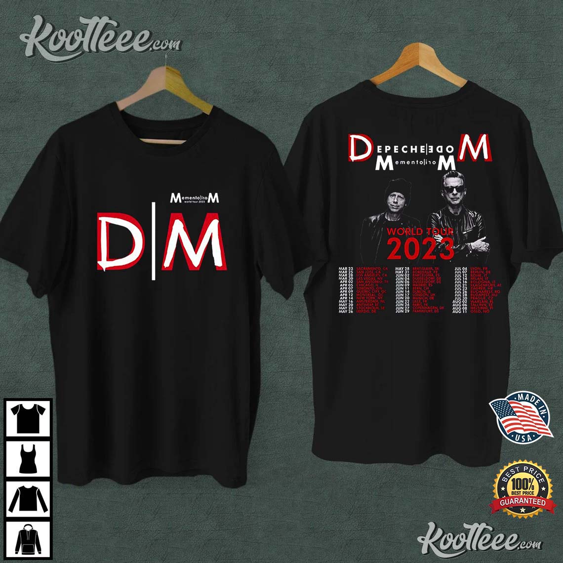 Memento Mori Depeche Mode 2023 T-shirt Inspired by Depeche 