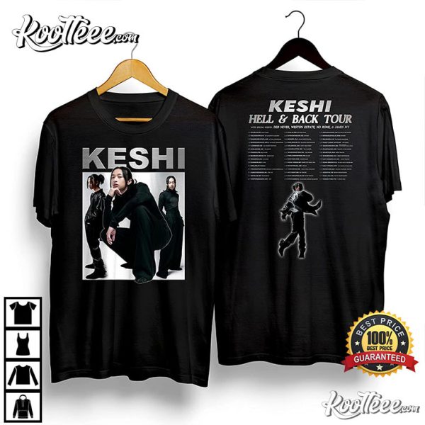 Keshi World Tour 2023 Hell &Back Unisex Double Sided T-Shirt