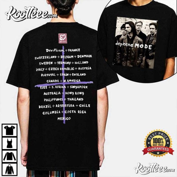 Depeche Mode 1993 Faith Devotional World Tour Concert 90S T-Shirt