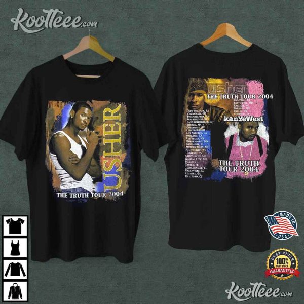 Vintage Usher x Kanye West Gift For Fan T-Shirt