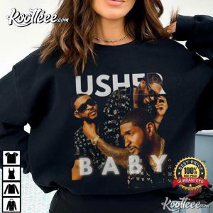 Usher Baby Tour Celebrity Collage T Shirt 3