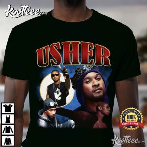 Usher Retro 90s Vintage Bootleg T Shirt 1