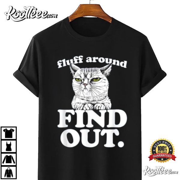 Fluff Around And Find Out Angry Kitty Cat Lover T-Shirt