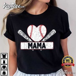 Baseball Mama Matching Family Softball Baseball Lover Gift For Mom T Shirt 1