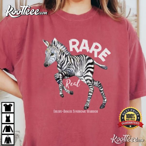 EDS Zebra Rare Ehlers-Danlos Syndrome Warrior Comfort Colors T-Shirt