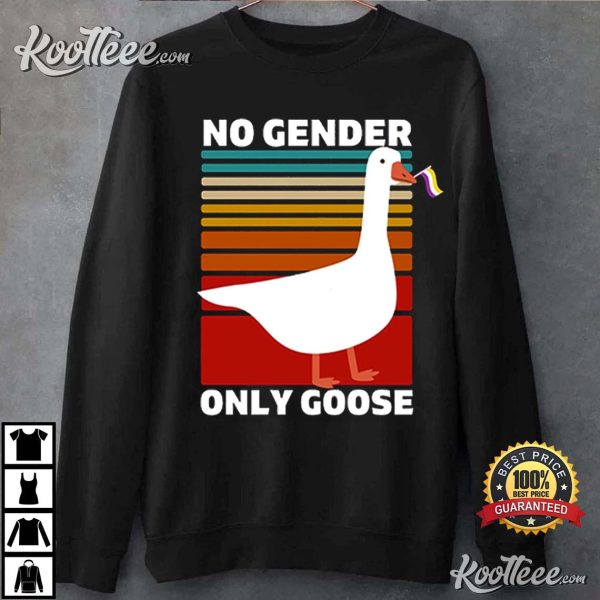 No Gender Only Goose Funny Nonbinary Gift T-Shirt