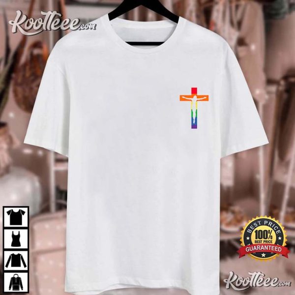 Pride Jesus Pocket Gay Pride Gift T-Shirt