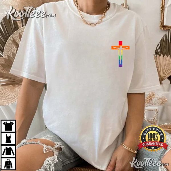 Pride Jesus Pocket Gay Pride Gift T-Shirt