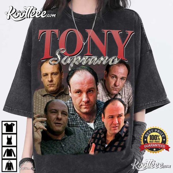 Tony Soprano Vintage Washed Actor Retro 90’s T-Shirt