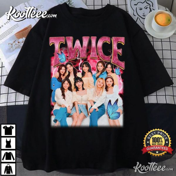 Twice Kpop Retro Bootleg Merch T-Shirt