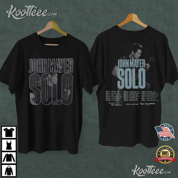 John Mayer Solo Tour Sob Rock Tour T-Shirt