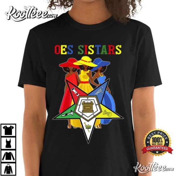 OES Sistars Order Of Eastern Star Logo Funny T-Shirt
