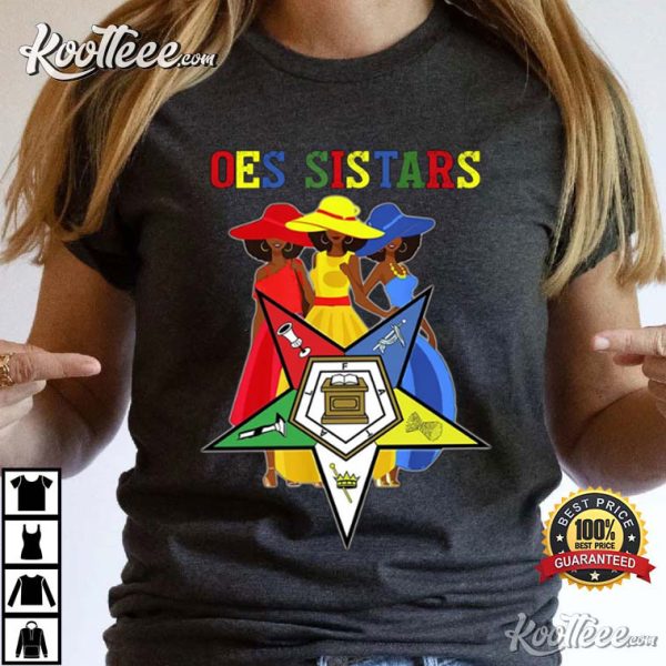 OES Sistars Order Of Eastern Star Logo Funny T-Shirt