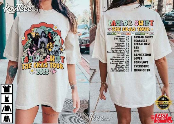 The Eras Tour 2023 Midnights Album Swiftie T-Shirt