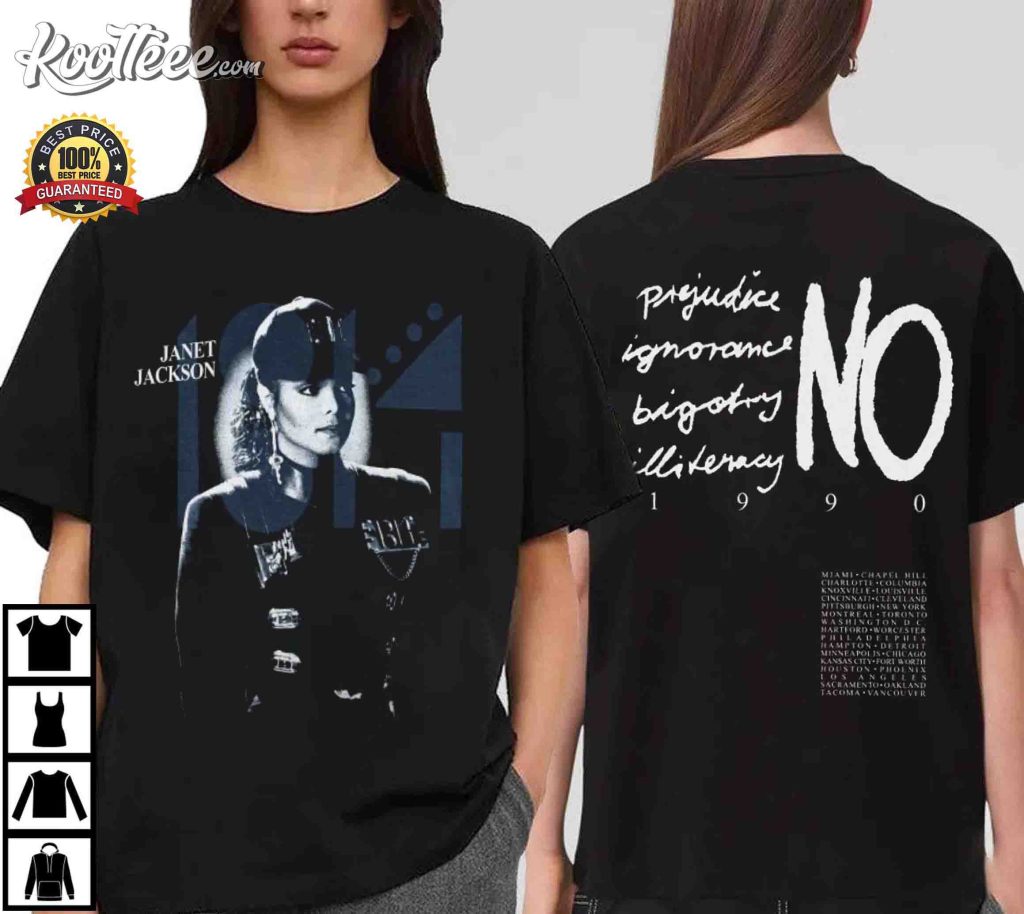 Janet Jackson Rhythm Nation World Tour 1990 T-Shirt