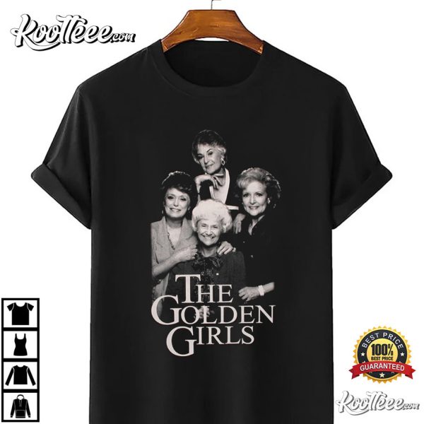 The Golden Girls Cast Black And White T-Shirt