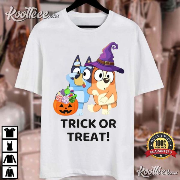 Halloween Bluey Trick Or Treat T-Shirt