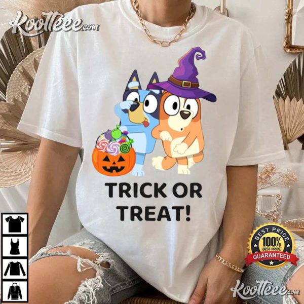 Halloween Bluey Trick Or Treat T-Shirt