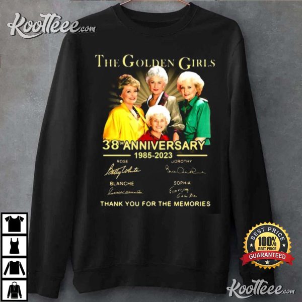 The Golden Girls 38th Anniversary 1985-2023 Signatures T-Shirt