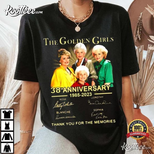 The Golden Girls 38th Anniversary 1985-2023 Signatures T-Shirt