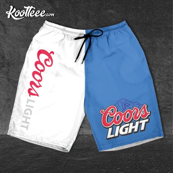 Coors Light Blue Hawaiian Beer Shorts