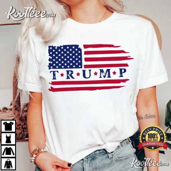 Trump Flag 2024 Political Voting Election T-Shirt