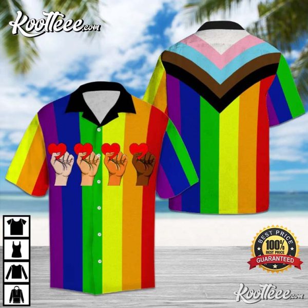 Gay Pride Gift Banana Pattern Hawaiian Shirt