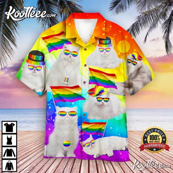 LGBT Happy Cats Pride Month Aloha Hawaiian Shirt