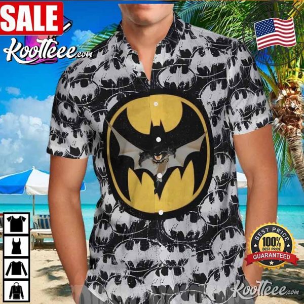 The Best Selling Batman Painted Logo Hawaiian Shirt
