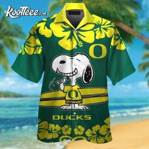 NCAA Oregon Ducks Snoopy Hawaiian Shirt