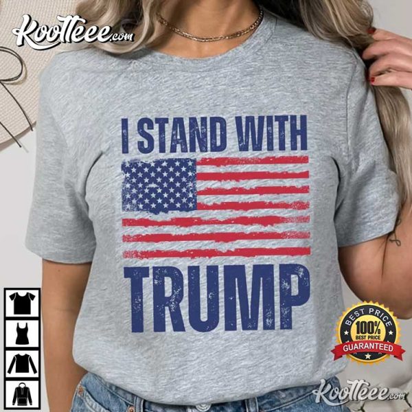 I Stand With Trump Free President Trump 2024 T-Shirt
