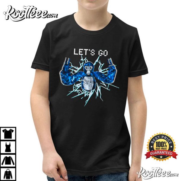 Gorilla Tag Blue Monke VR Gamer Gift For Teen Cool T-Shirt