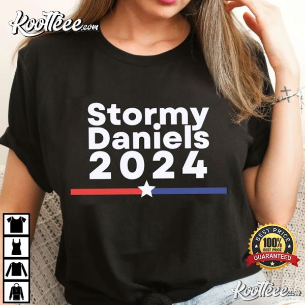 Stormy Daniels 2024 Trump President Indictment T-Shirt