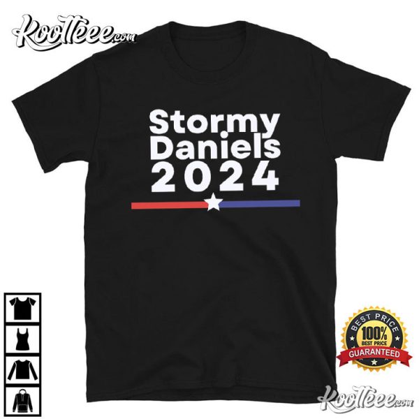 Stormy Daniels 2024 Trump President Indictment T-Shirt