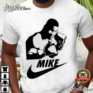 Mike Tyson Swoosh Logo Mashup Boxing Fan T-Shirt