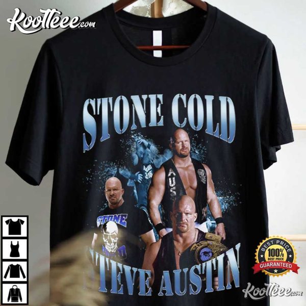 Stone Cold WWF Vintage 80s Bootleg Style T-Shirt