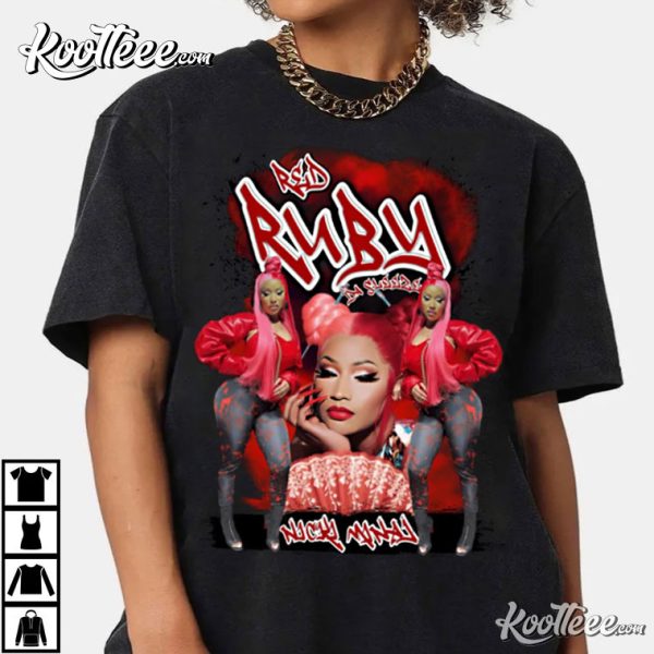 Nicki Minaj Red Ruby Da Queen Of Rap T-Shirt