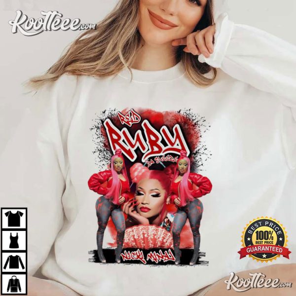Nicki Minaj Red Ruby Da Queen Of Rap T-Shirt