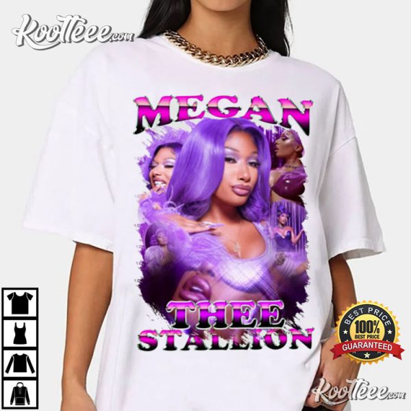Megan The Stallion Vintage Lover Hotties Merch T-Shirt