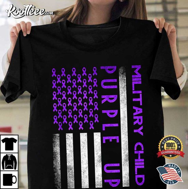 Purple Up Month Of Military Child Awareness T-Shirt