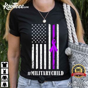 Purple Up Military Child Awareness T Shirt 1