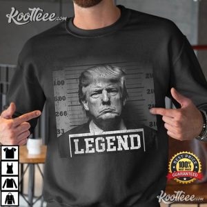 Trump 2024 Mugshot President Legend T Shirt 3