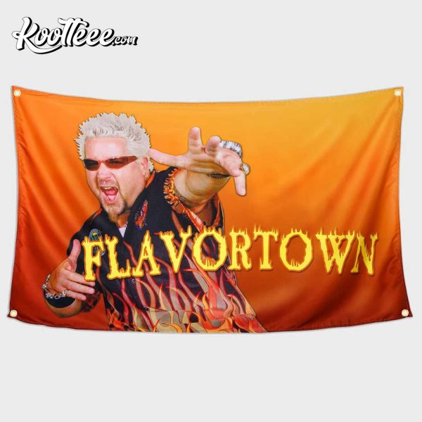 Flavortown Frat Man Cave Flag Funny Tapestry Flag