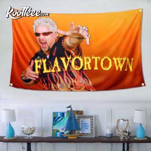 Flavortown Frat Man Cave Flag Funny Tapestry Flag 3
