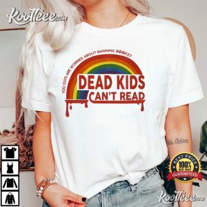 Bleeding Rainbow Dead Kids Cant Read T Shirt 1