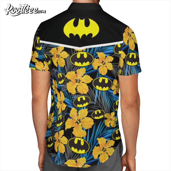 Batman Logo Floral Summer Hawaiian Shirt